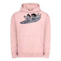 Pigment Salmon newastro boy and uran Urban Hoodie - linhVisuals