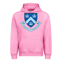 Fuchsia Pink columbia university shield Urban Hoodie - linhVisuals