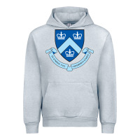 Heather Grey columbia university shield Urban Hoodie - linhVisuals