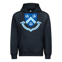 Navy columbia university shield Urban Hoodie - linhVisuals