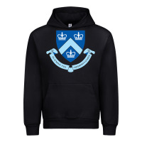 Black columbia university shield Urban Hoodie - linhVisuals