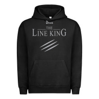 Pigment Black funny drugs the line king design Urban Hoodie - linhVisuals