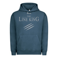 Pigment Midnight Navy funny drugs the line king design Urban Hoodie - linhVisuals