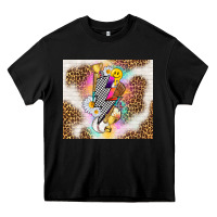 Black retro baseball with leopard Heavy Core Tee - TumblerDesignByShophia