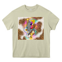 Mossy retro baseball with leopard Heavy Core Tee - TumblerDesignByShophia