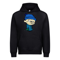 Black calvin Urban Hoodie - linhVisuals