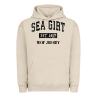 Pigment French Oak womens sea girt new jersey nj vintage sports design black design v nec Urban Hoodie - linhVisuals