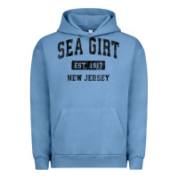 Pigment Pebble Blue womens sea girt new jersey nj vintage sports design black design v nec Urban Hoodie - linhVisuals