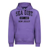 Tulip womens sea girt new jersey nj vintage sports design black design v nec Urban Hoodie - linhVisuals