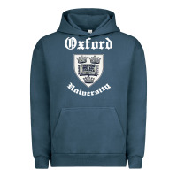 Pigment Midnight Navy vintage oxford university 80s 90s Urban Hoodie - linhVisuals