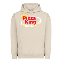 Pigment French Oak pizza king cowboy Urban Hoodie - linhVisuals