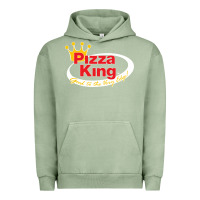 Pigment Oil Green pizza king cowboy Urban Hoodie - linhVisuals