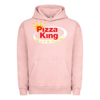 Pigment Salmon pizza king cowboy Urban Hoodie - linhVisuals