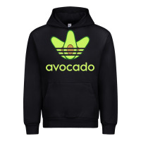 Black newavocado originals three stripes Urban Hoodie - linhVisuals