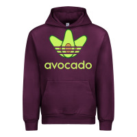 Mauve Wine newavocado originals three stripes Urban Hoodie - linhVisuals