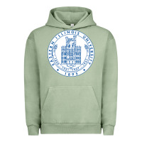 Pigment Oil Green eastern illinois university seal Urban Hoodie - linhVisuals