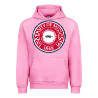 Fuchsia Pink university of mississippi seal Urban Hoodie - linhVisuals