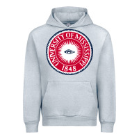 Heather Grey university of mississippi seal Urban Hoodie - linhVisuals