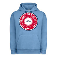 Pigment Pebble Blue university of mississippi seal Urban Hoodie - linhVisuals