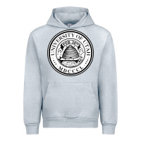 Heather Grey university of utah seal Urban Hoodie - linhVisuals