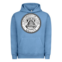 Pigment Pebble Blue university of utah seal Urban Hoodie - linhVisuals