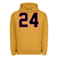 Pigment Peanut Butter number 24 sports jersey athlete fan pink black lucky number t shirt Urban Hoodie - linhVisuals