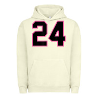 Pigment Pistachio number 24 sports jersey athlete fan pink black lucky number t shirt Urban Hoodie - linhVisuals