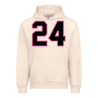 Sandshell number 24 sports jersey athlete fan pink black lucky number t shirt Urban Hoodie - linhVisuals