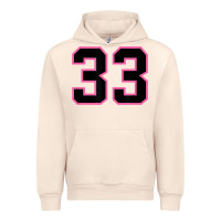 Sandshell number 33 sports jersey athlete fan pink black lucky number t shirt Urban Hoodie - linhVisuals