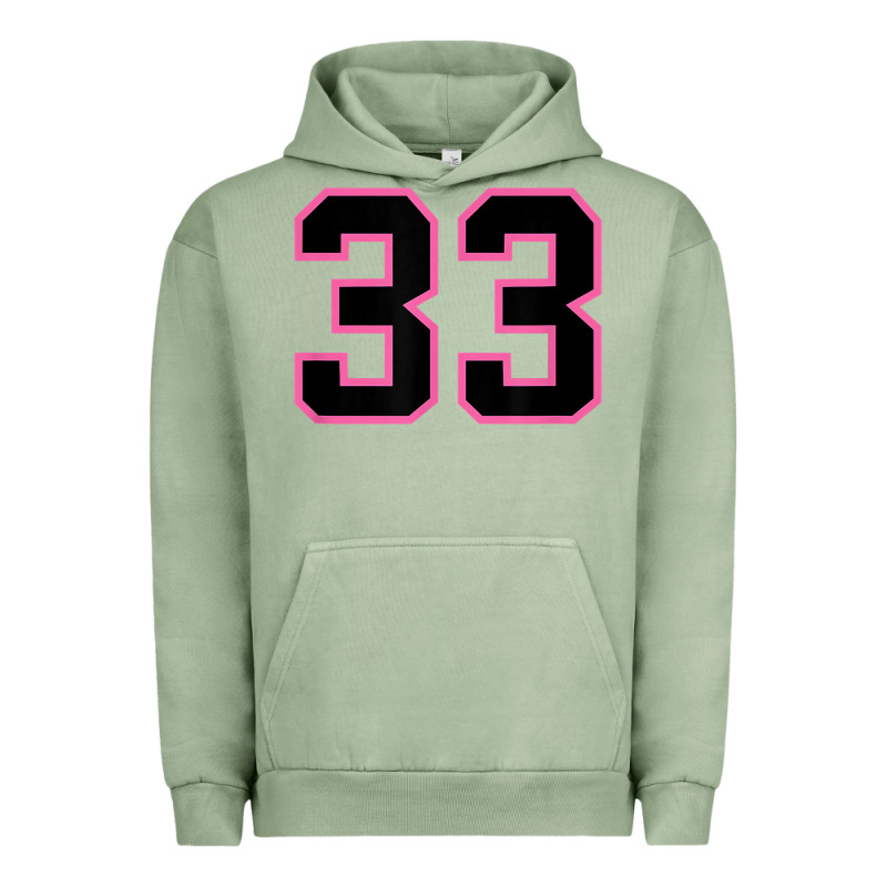 Number 33 Sports Jersey Athlete Fan Pink Black Lucky Number T Shirt Urban Hoodie by linhVisuals | Teevron
