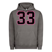 Pigment Tornado number 33 sports jersey athlete fan pink black lucky number t shirt Urban Hoodie - linhVisuals