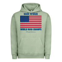 Pigment Oil Green newback to back world war champs back Urban Hoodie - linhVisuals