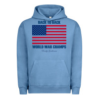 Pigment Pebble Blue newback to back world war champs back Urban Hoodie - linhVisuals