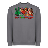 Storm peace love Christmas cakes Heavyweight Sweatshirt - AdoDesignShop