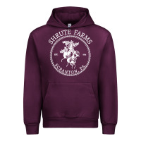 Mauve Wine shrute farms original Urban Hoodie - linhVisuals