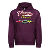 Mauve Wine vintage classic oldies cars Urban Hoodie - linhVisuals