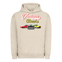 Pigment French Oak vintage classic oldies cars Urban Hoodie - linhVisuals