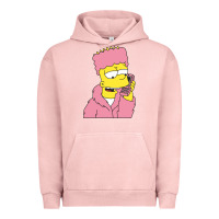 Pigment Salmon newbart simpson camron Urban Hoodie - linhVisuals