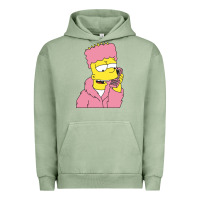 Pigment Oil Green newbart simpson camron Urban Hoodie - linhVisuals