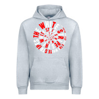 Heather Grey White Stripes Urban Hoodie - linhVisuals