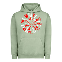 Pigment Oil Green White Stripes Urban Hoodie - linhVisuals