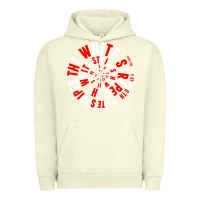 Pigment Pistachio White Stripes Urban Hoodie - linhVisuals