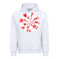 White White Stripes Urban Hoodie - linhVisuals