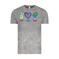 Cloud Rock Peace Love Teach Vintage Tee - Jasminsmagicworld