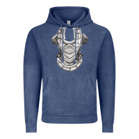 Vintage Denim Chest Protector Fa Element Vintage Hoodie - FaDigitalArtStudio