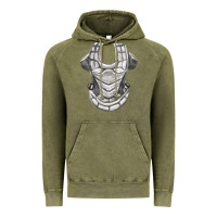 Vintage Olive Chest Protector Fa Element Vintage Hoodie - FaDigitalArtStudio