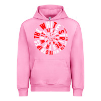 Fuchsia Pink White Stripes Urban Hoodie - linhVisuals