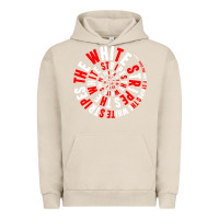 Pigment French Oak White Stripes Urban Hoodie - linhVisuals