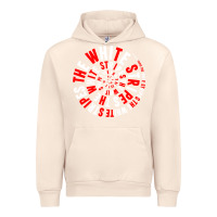 Sandshell White Stripes Urban Hoodie - linhVisuals