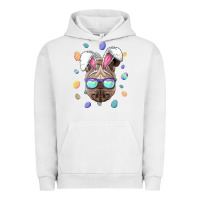 Pigment Lunar Rock rhino easter bunny ears funny easter eggs hunting sweatshirt Urban Hoodie - linhVisuals